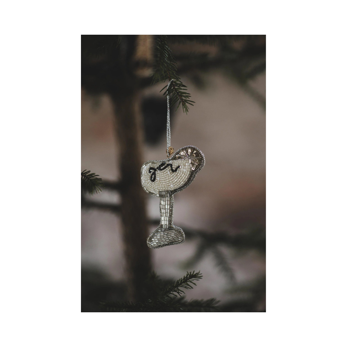 Ornament Drink Julgransdekoration - Gray