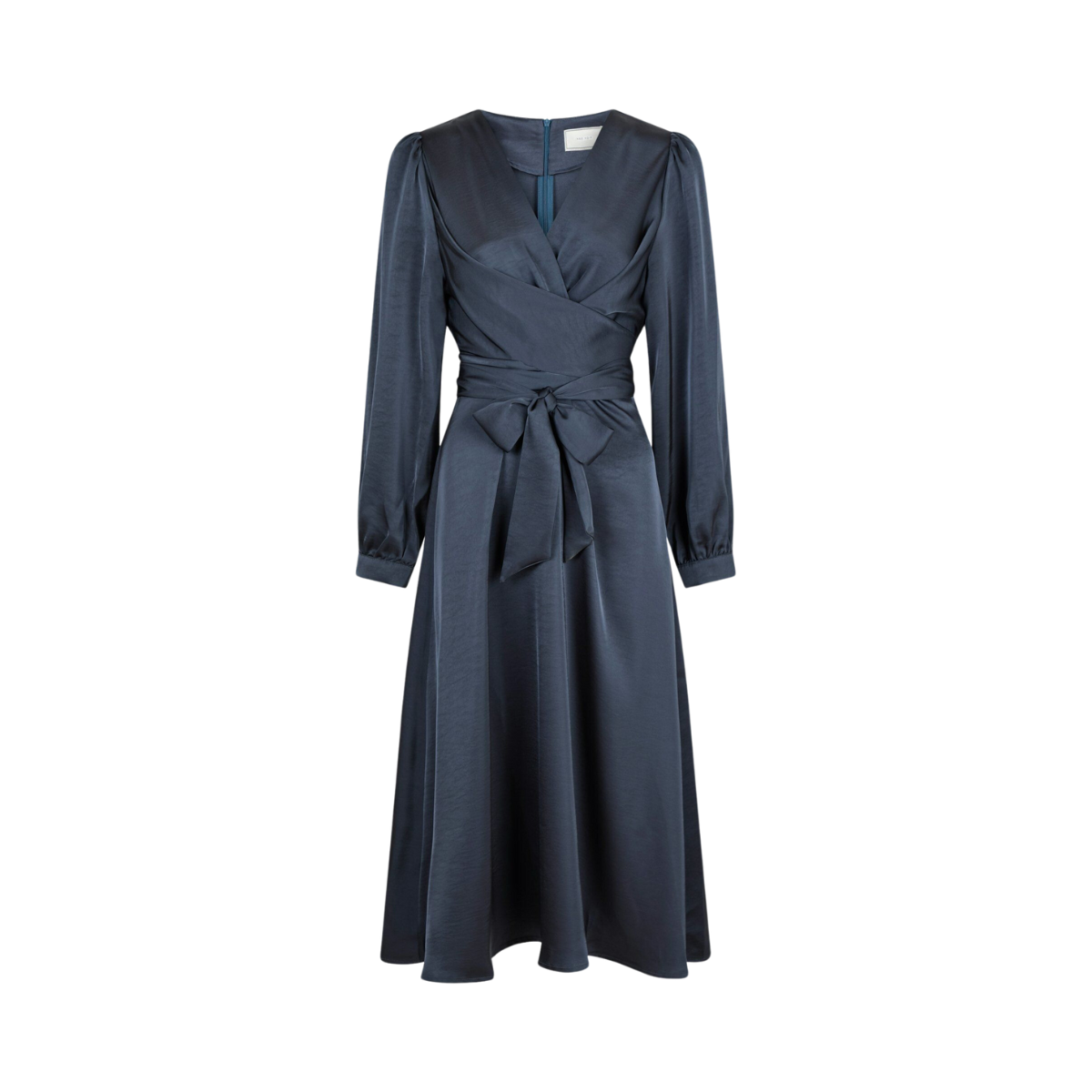 Rimini Heavy Sateen Dress - Navy