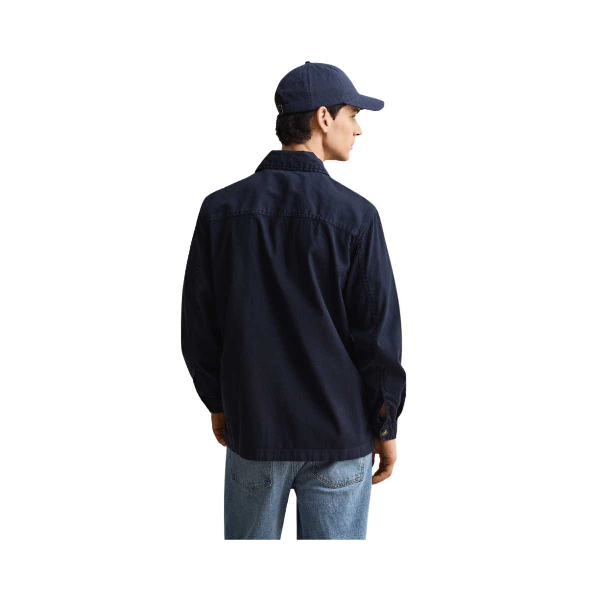Reg Linen Overshirt - 433 Evening Blue