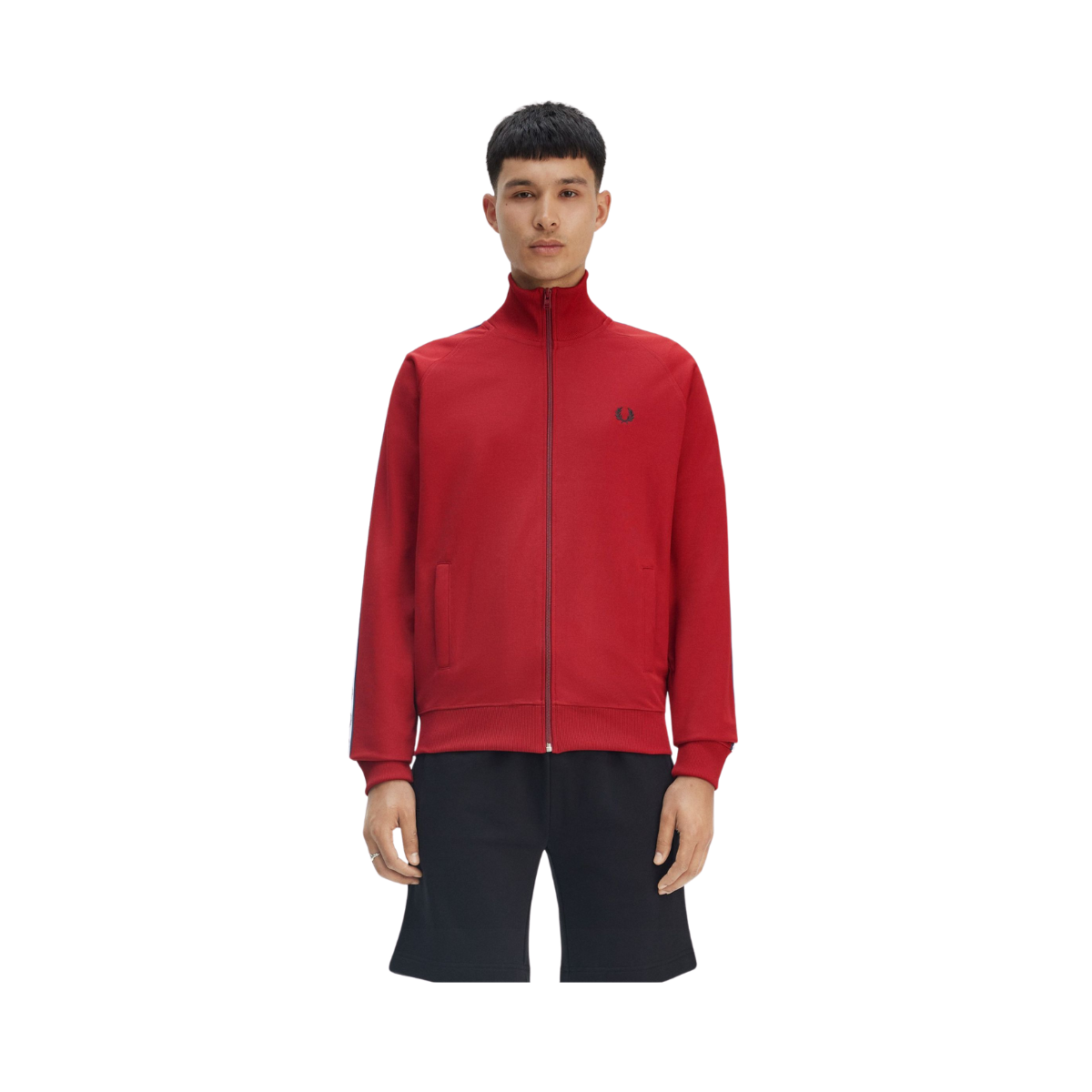 Taped Track Jacket - Burnt Red
