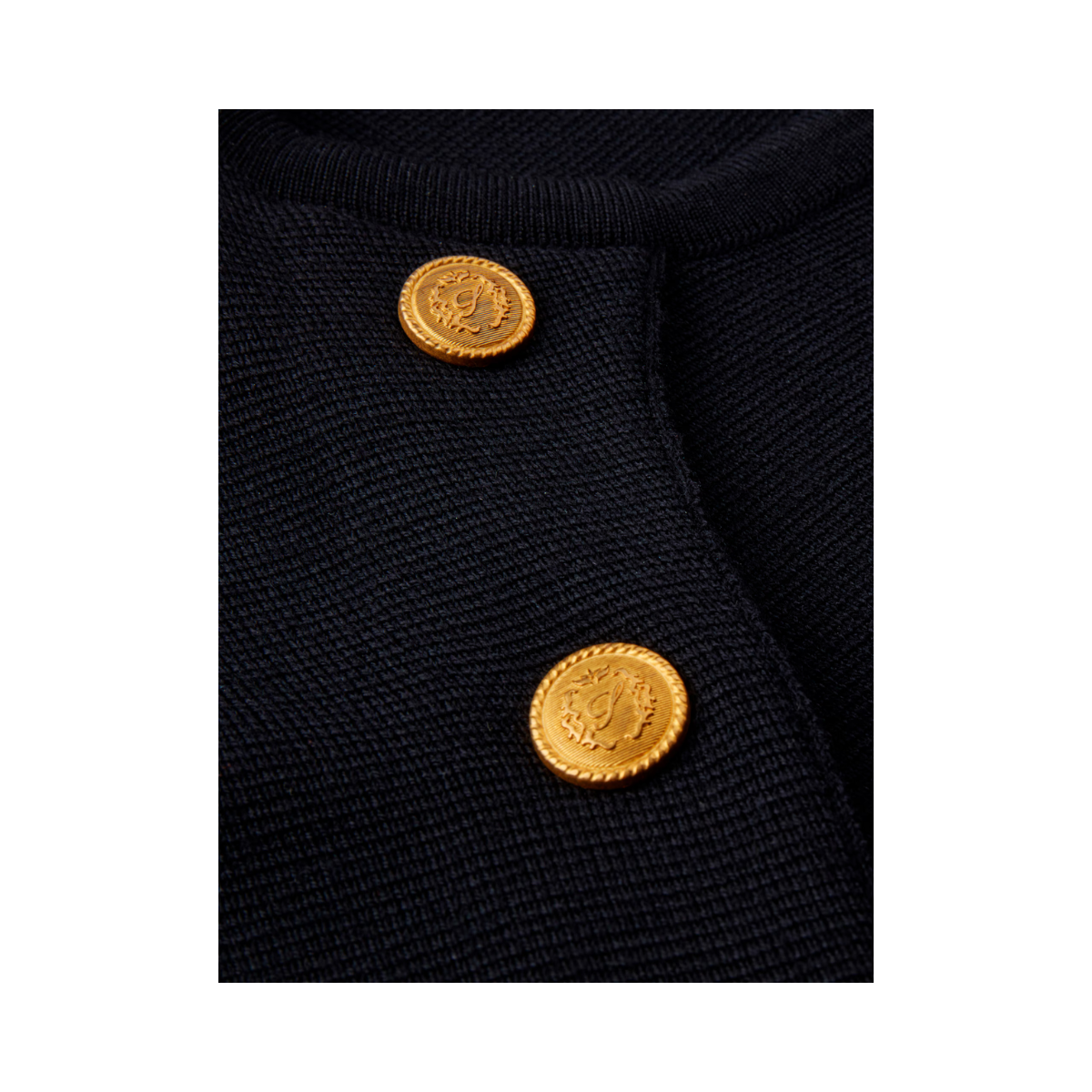 Mary Knit Poncho - Black