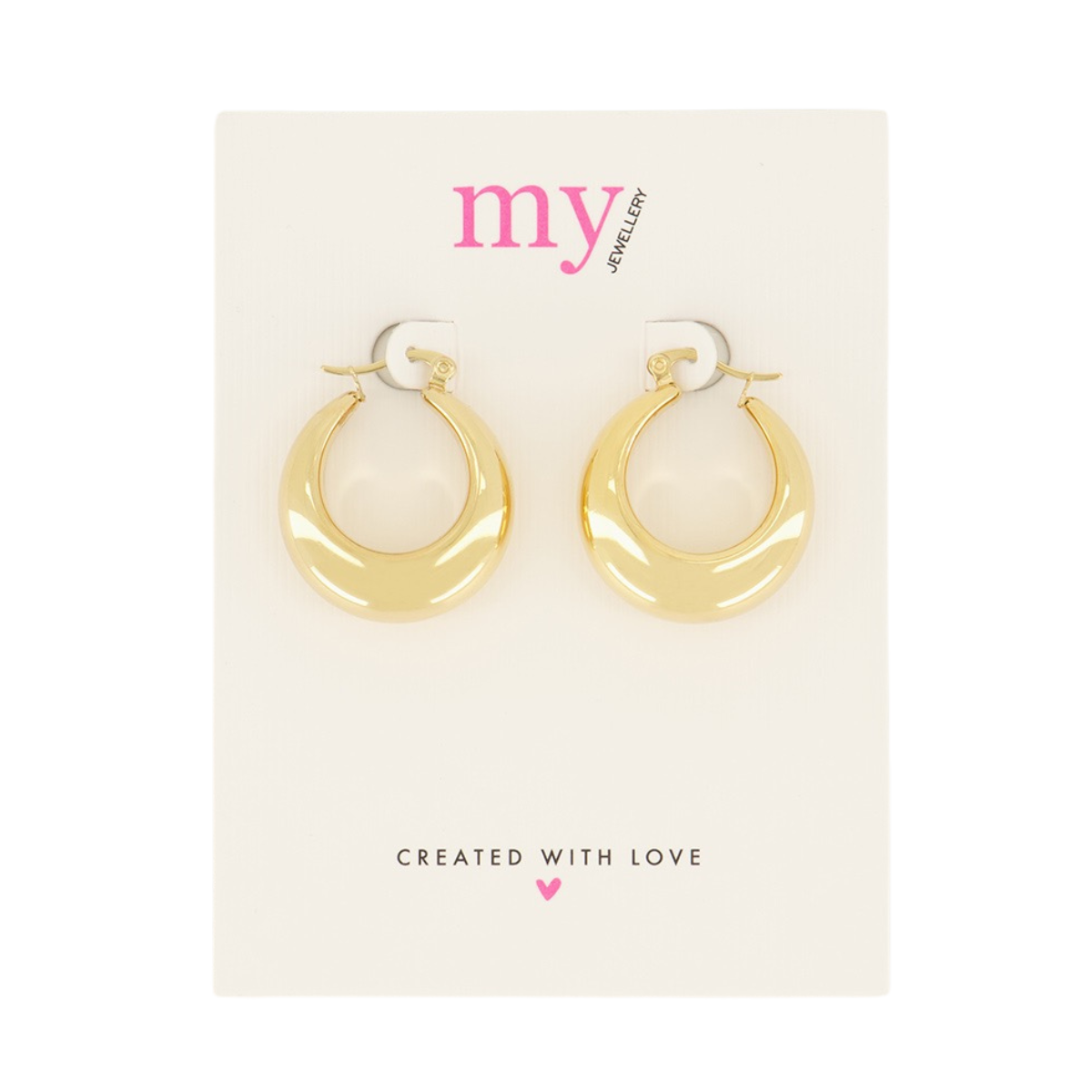 Medium Statement 70'S Hoops - 1200 Gold