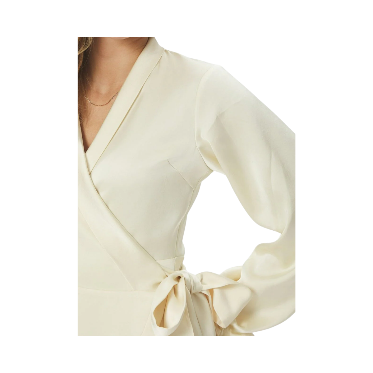Colbie Heavy Sateen Dress - Light Yellow