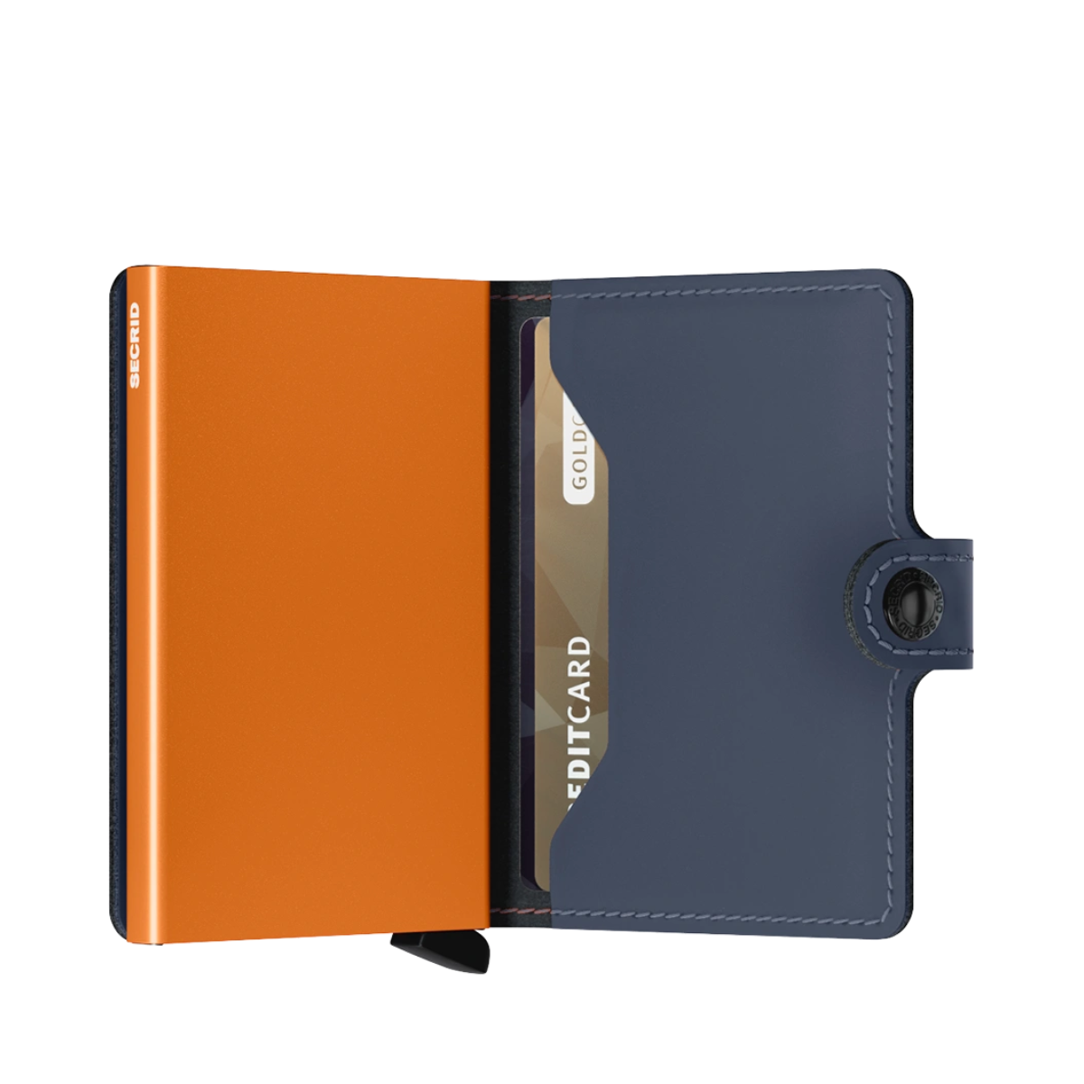 Miniwallet Matte - Nightblue & Orange