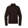 Merino Rib Long Sleeve Roll-Neck - Chocolate Torte