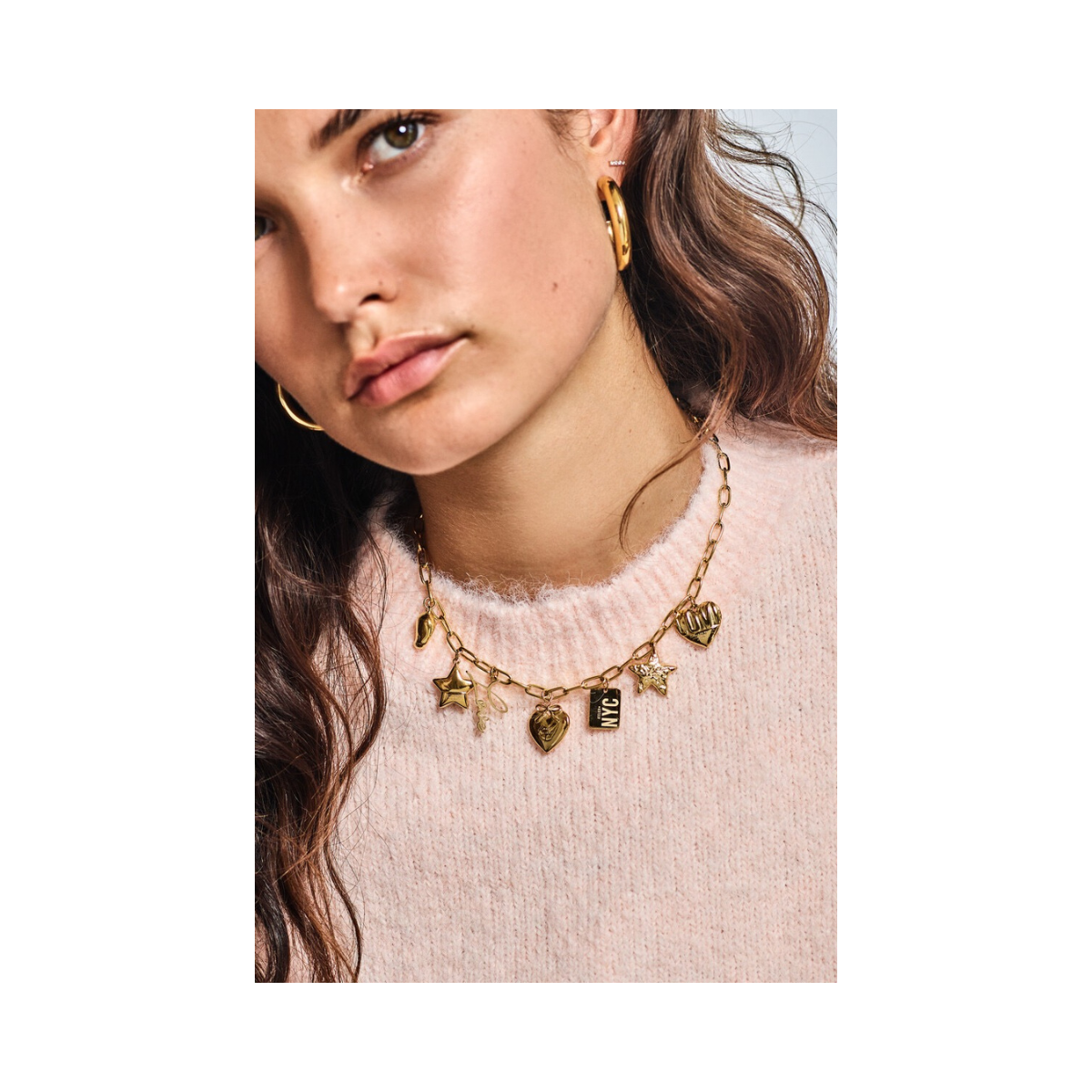 Necklace charms New York - 1200 Gold