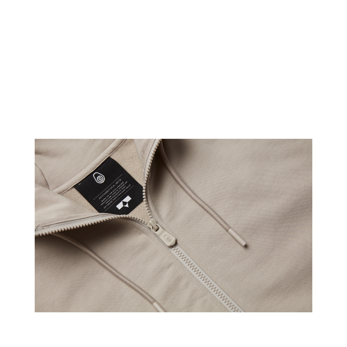 Drift Terry Zip Hood - Sand