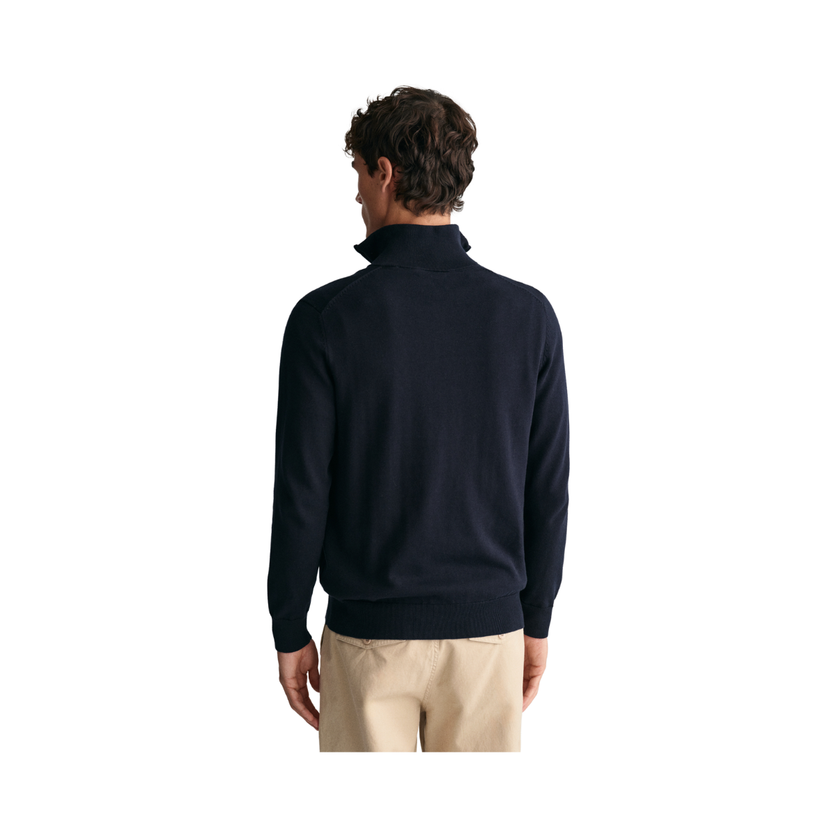 CLASSIC COTTON HALF ZIP - Navy