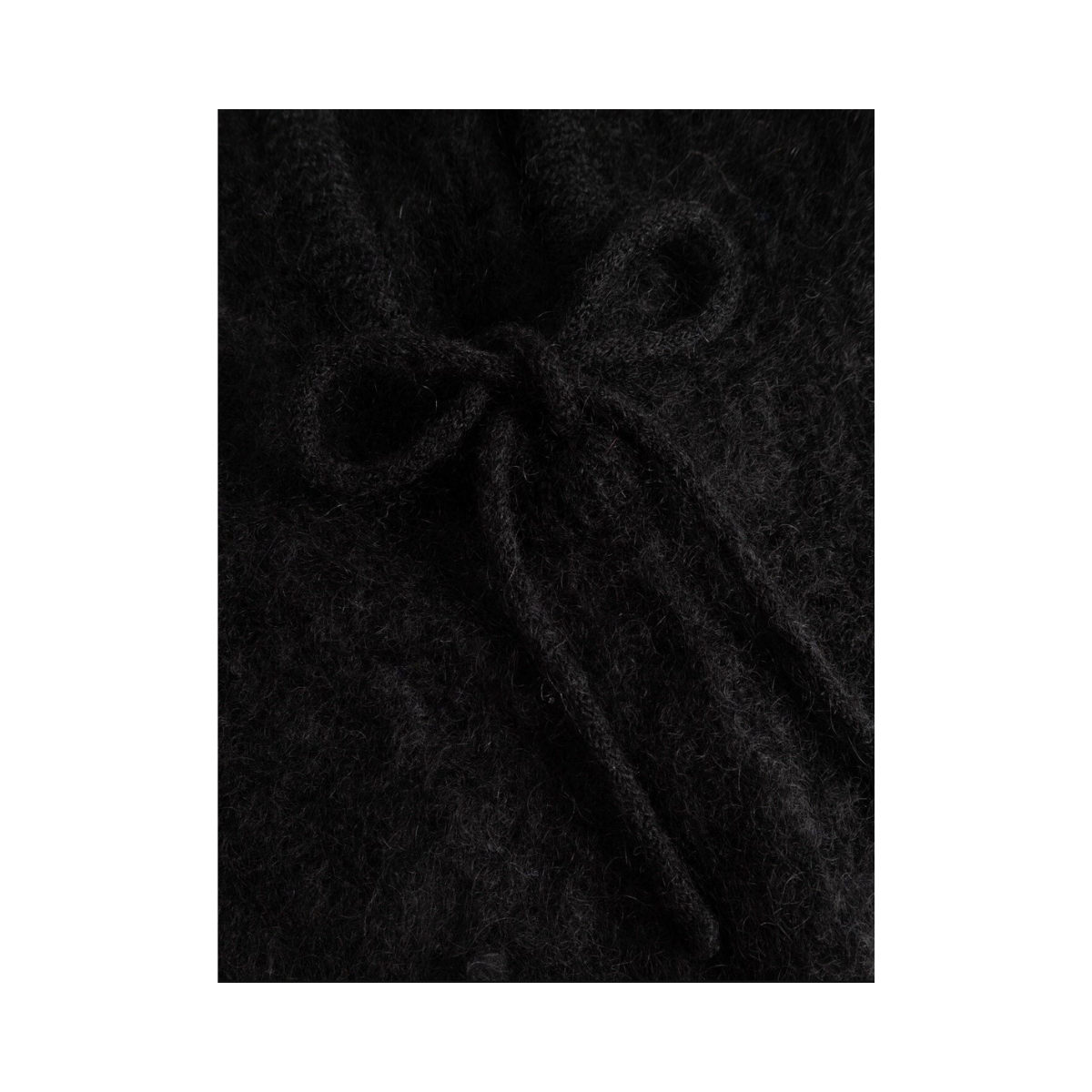 Merle Knit Balaclava - Black