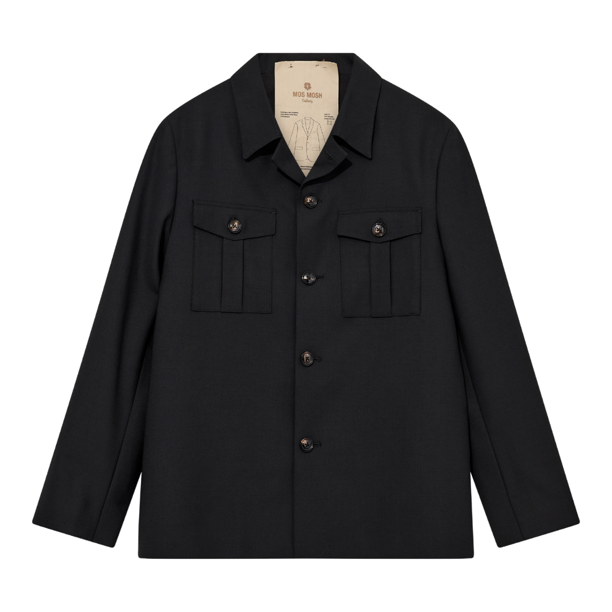 MMGJacob Dynamic Luxe Overshirt - Black
