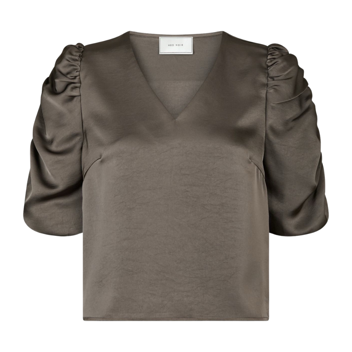 Elba Heavy Sateen Blouse - 189 Warm Grey