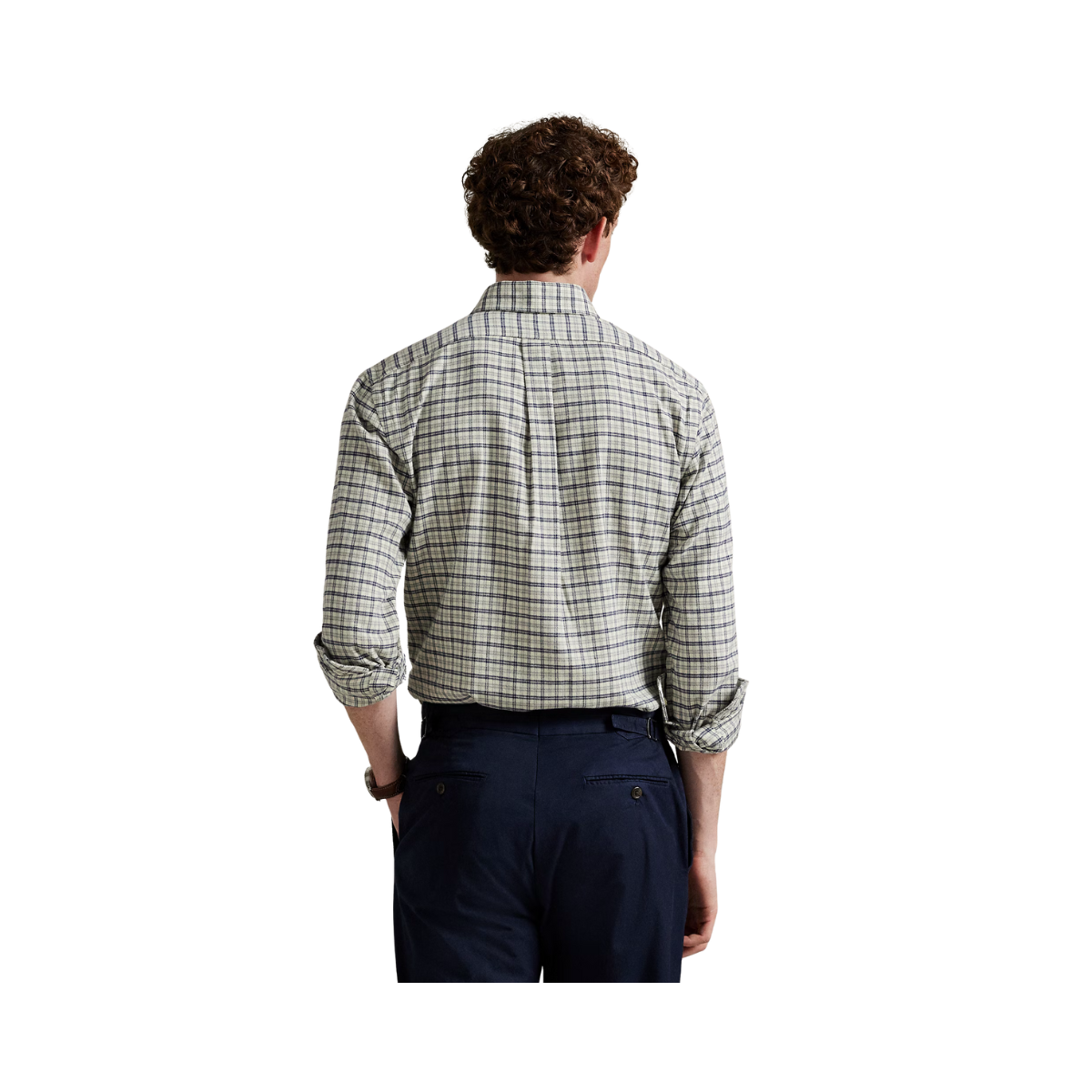 Long Sleeve Sport Shirt - White Grey Multi