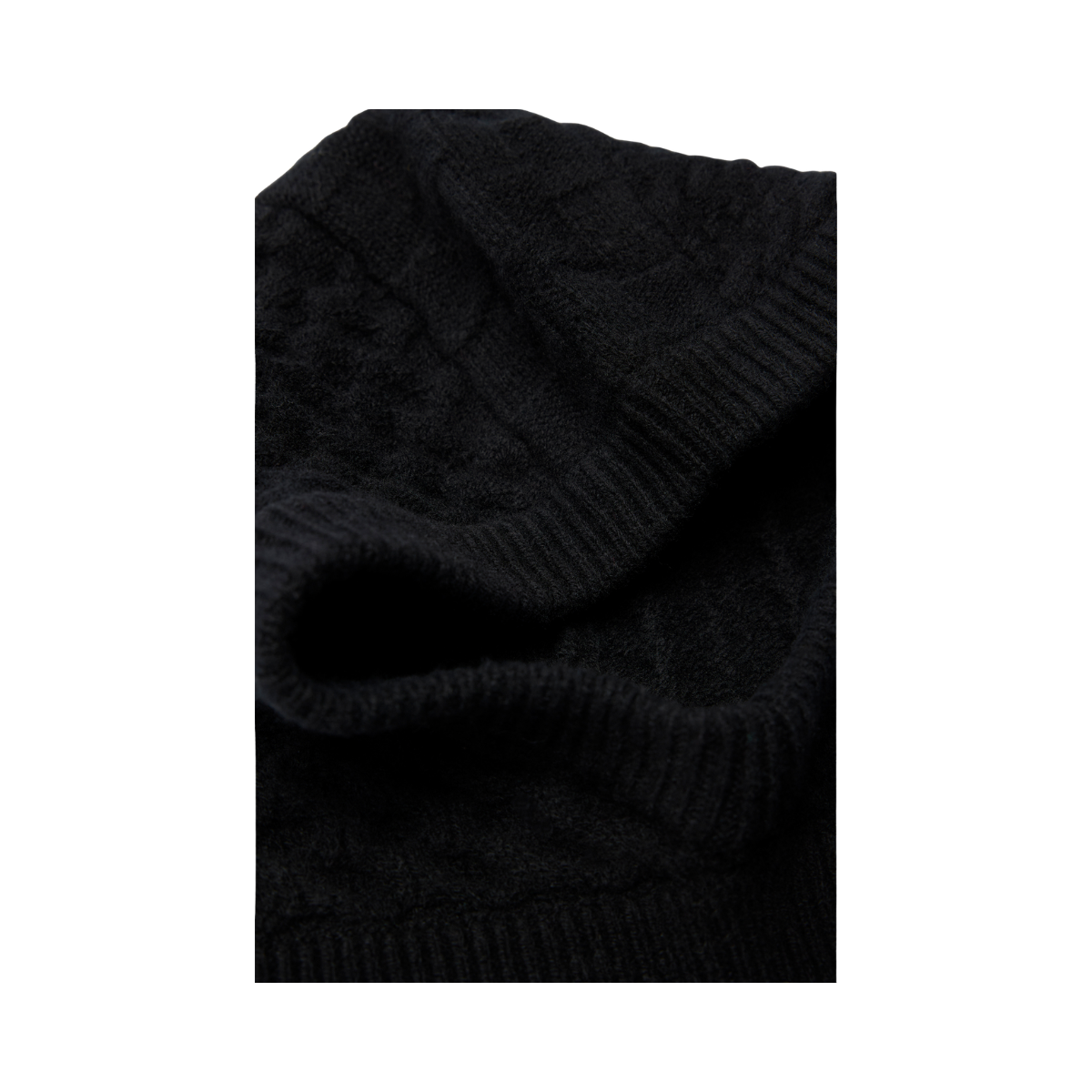 Avery Cable Balaclava - Black