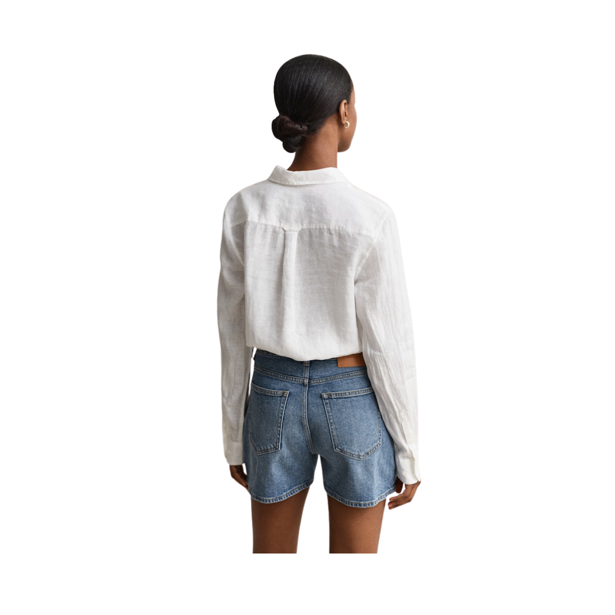 Reg Linen LS Shirt - White