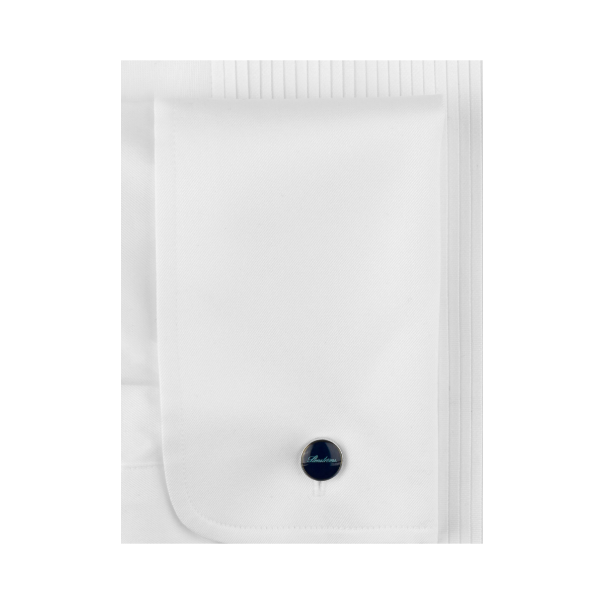 Fitted Body Tuxedo Shirt - White