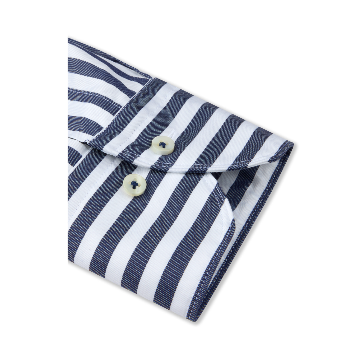 Slimline C72 RC Cuff Casual - Navy stripe