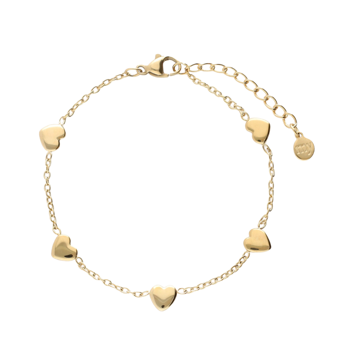 Bracelet hearts - Gold