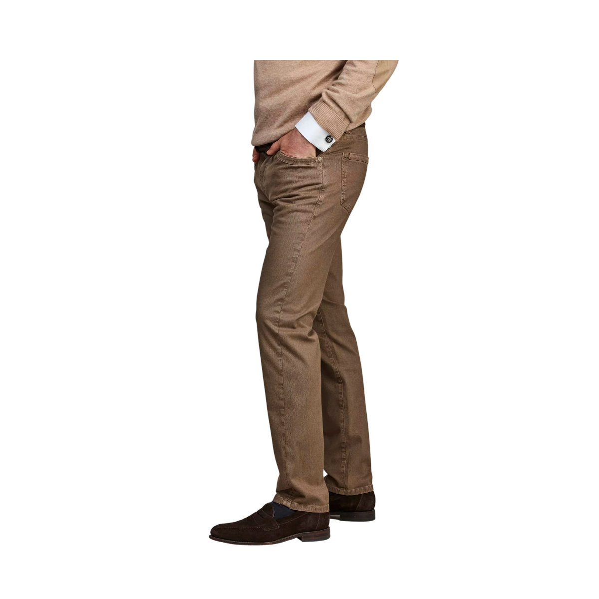 5-Pkt Cut'N Sew Bormio Print - Dark Beige
