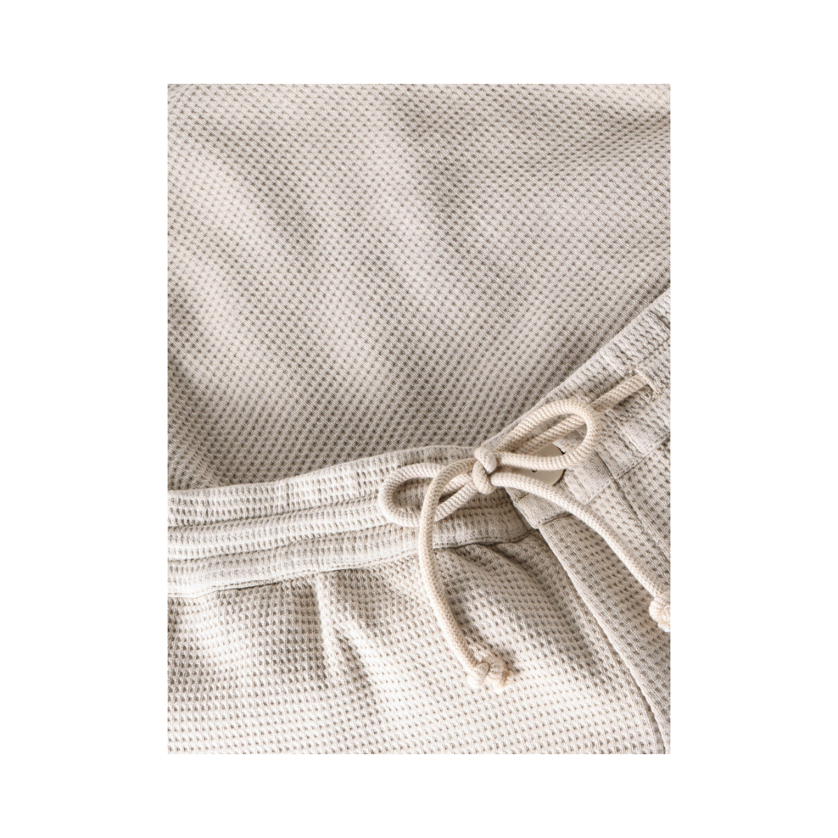 Waffle Shorts - Light feather gray