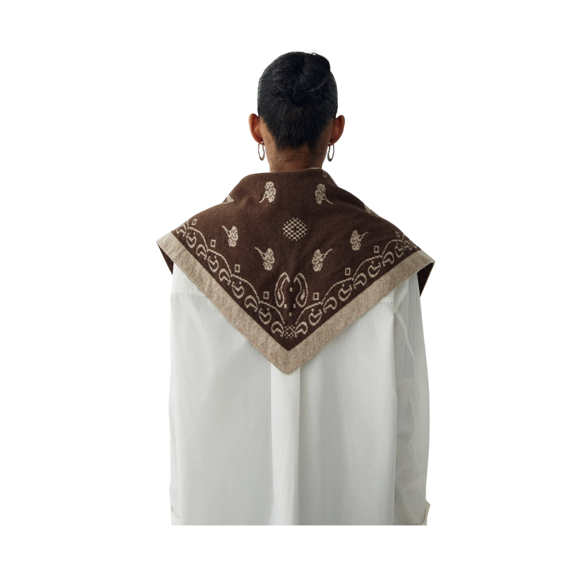 N-Neomi Scarf - Sand Brown Mix