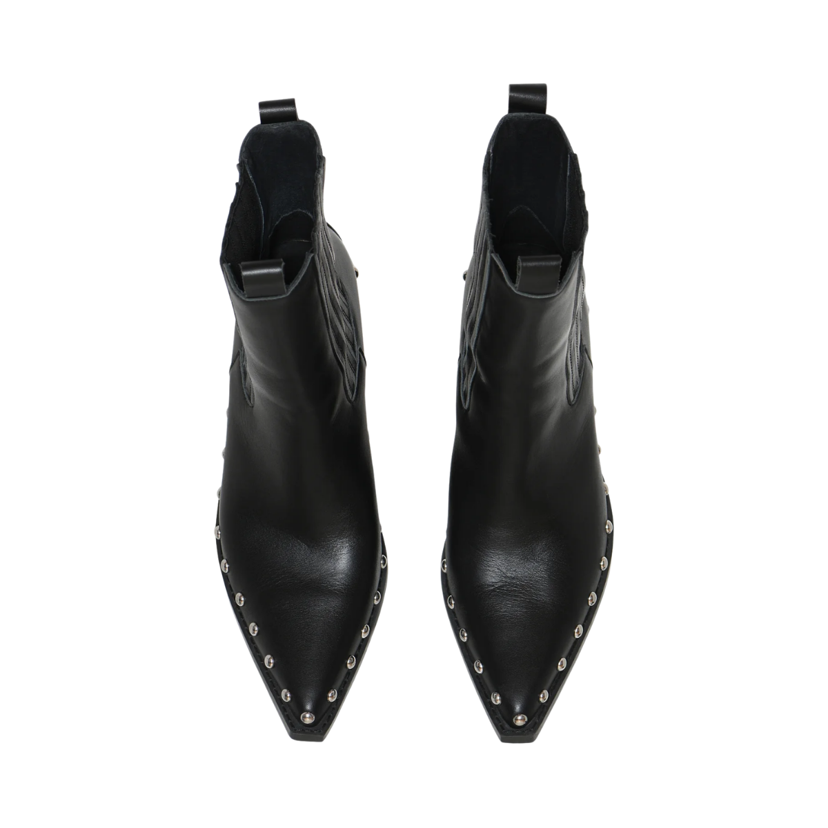 Jorja Studs Pistol Boot - Black