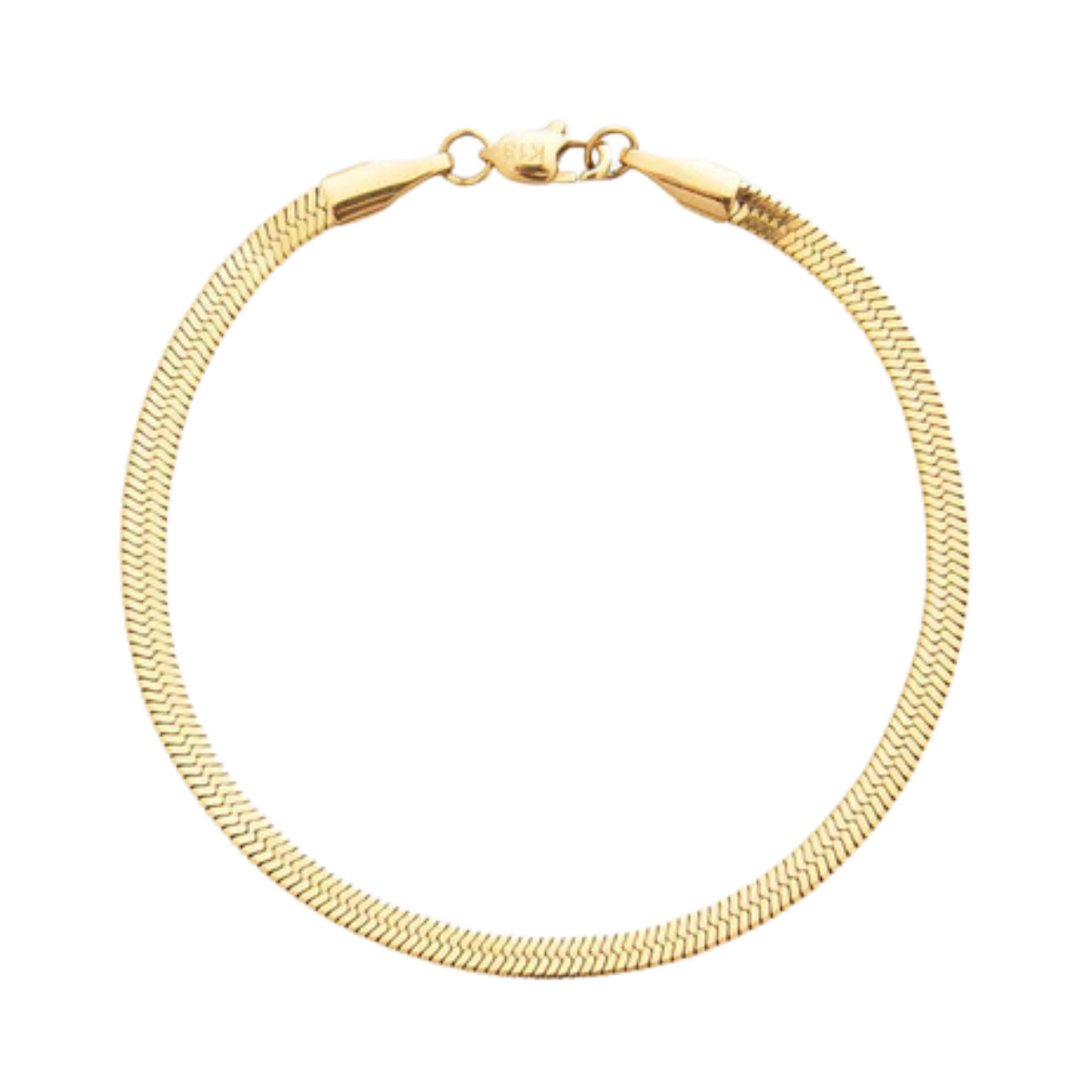 Thin Snake Bracelet Gold Medium - gold