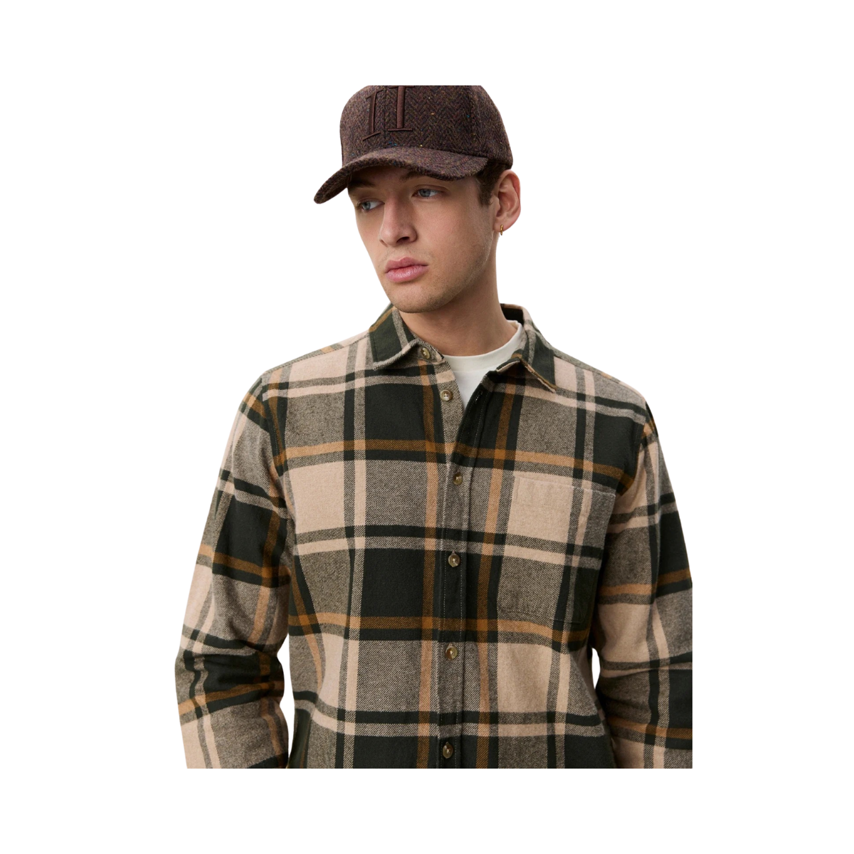 Check Flannel Shirt - Rosin Green