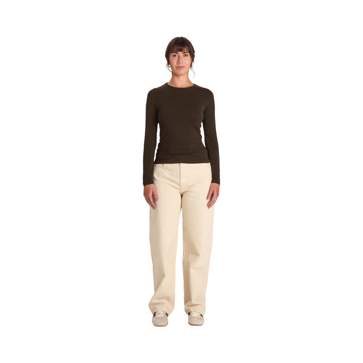 Long Sleeve Lyocell - ESPRESSO