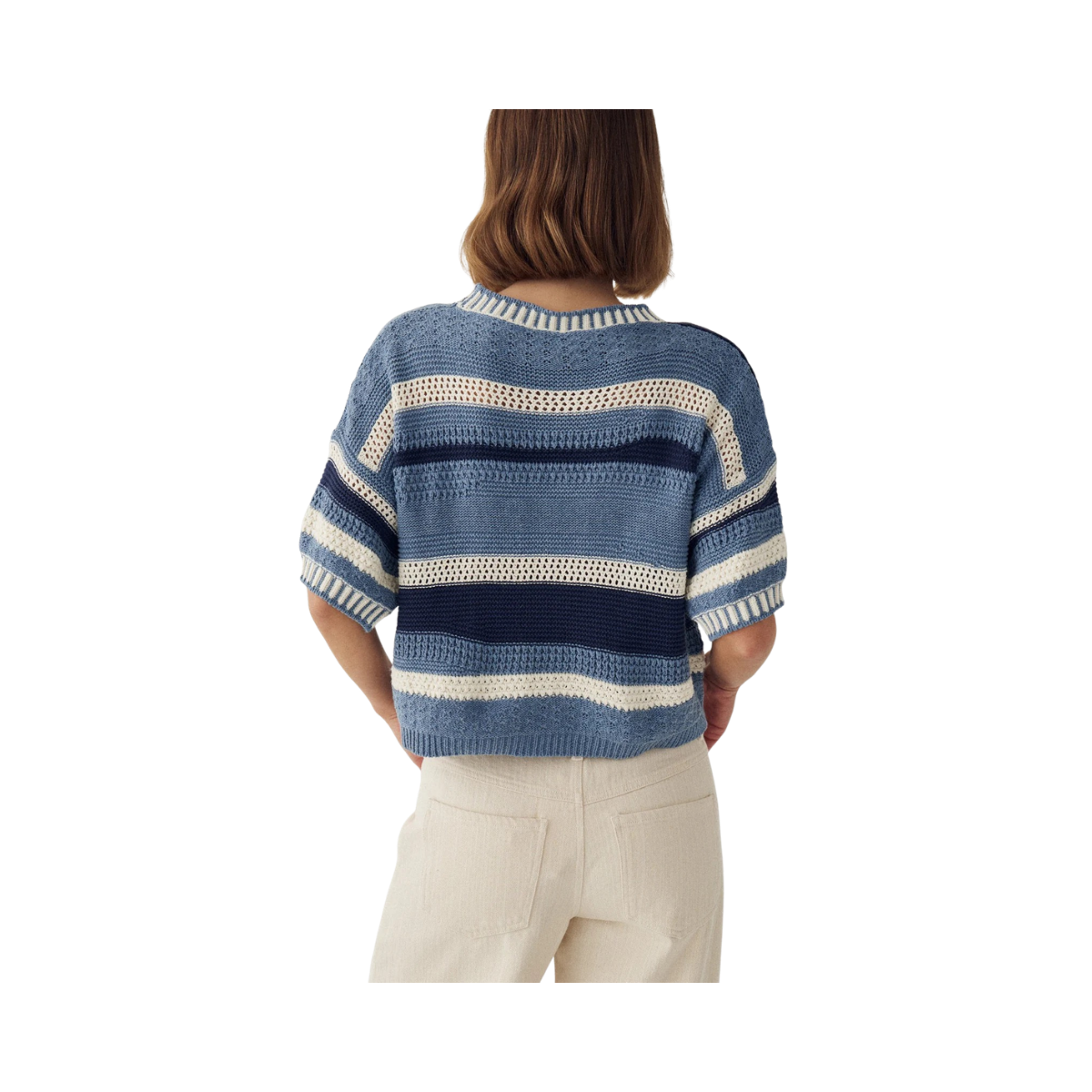 N-MARIAN KNIT - Daya Blue Stripe