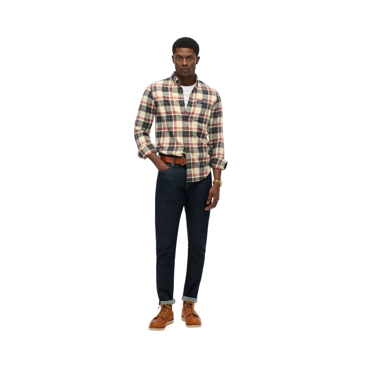 Lumberjack LS Shirt - Peyton Check White