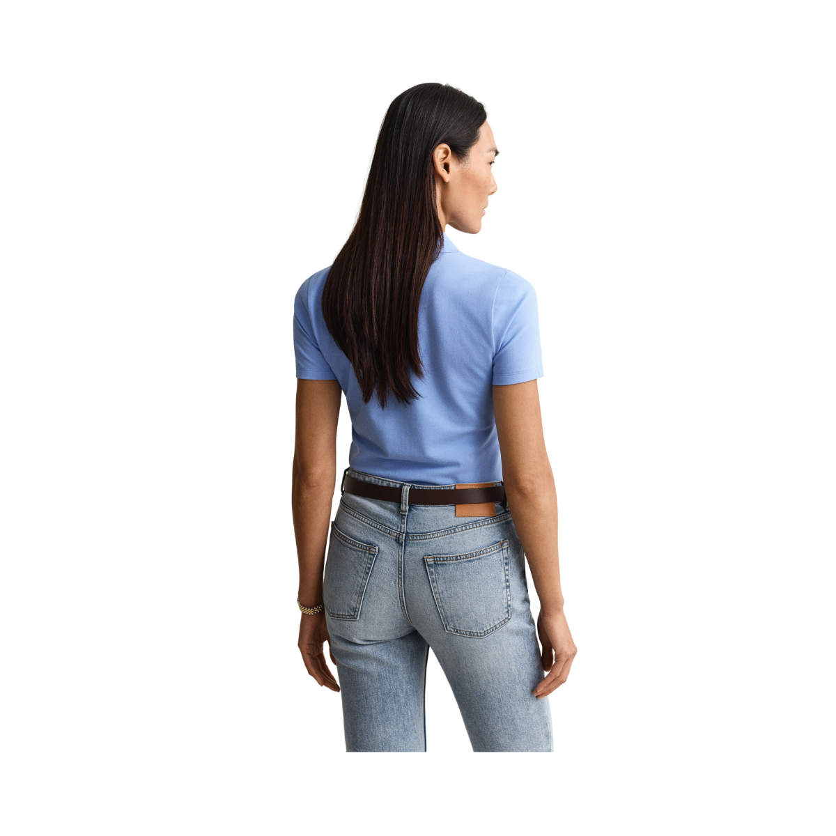 Slim Shield SS Pique Polo - 424 Hydrangea Blue