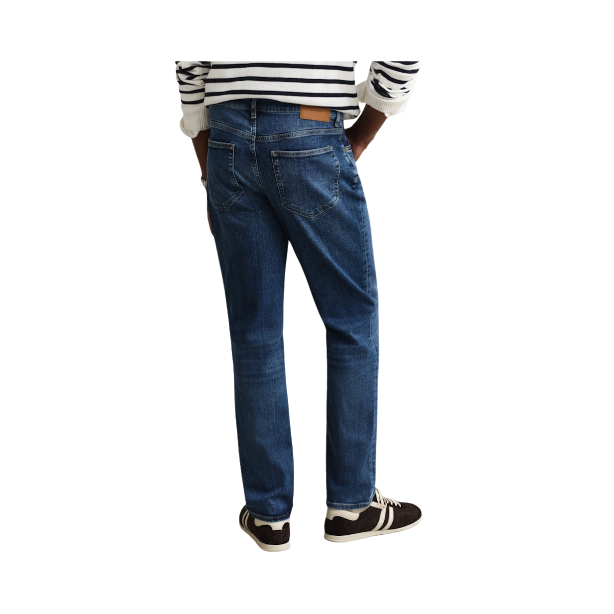 Reg Gant Jeans - 972 MID BLUE BROKEN IN