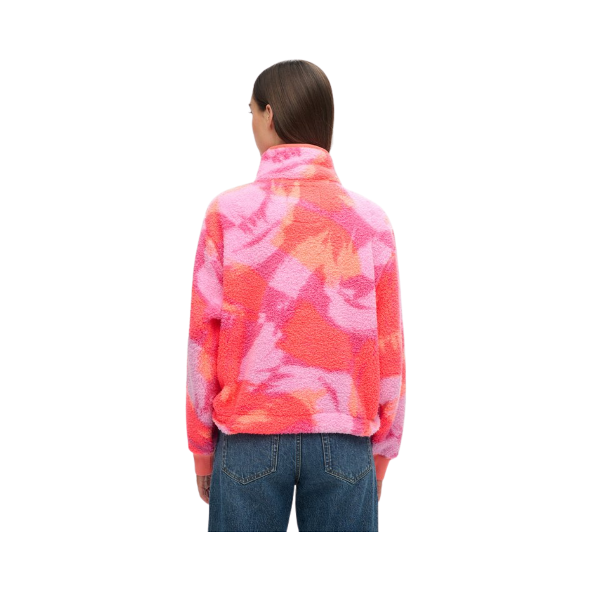 Super Soft Printed Half Zip - 2TI Brush Camo Coral