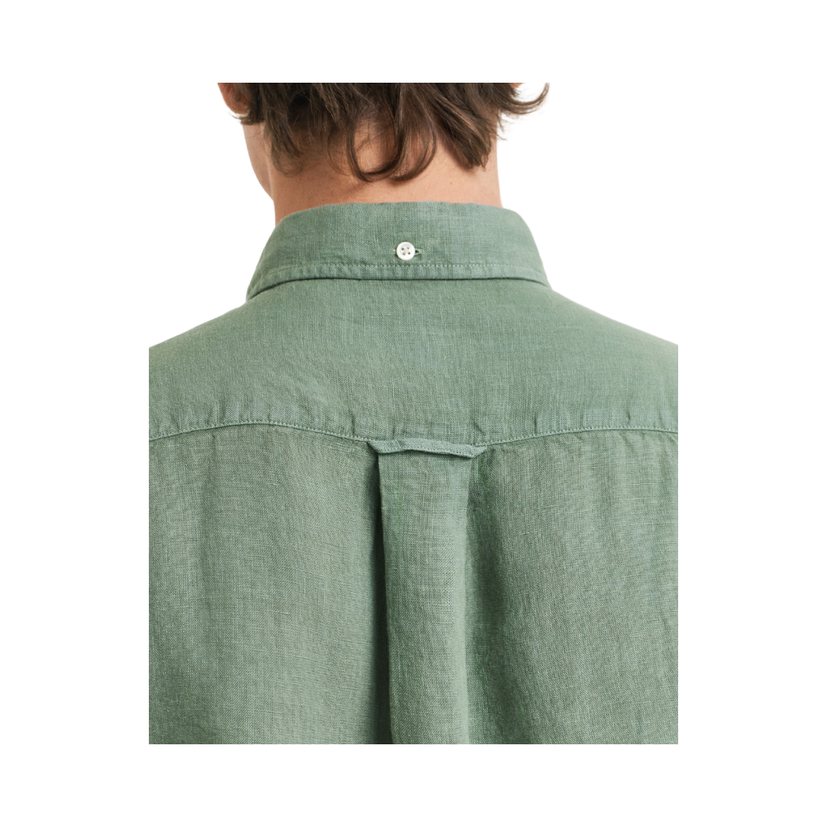 Gmnt Dyed Linen Shirt - Kalamata Green