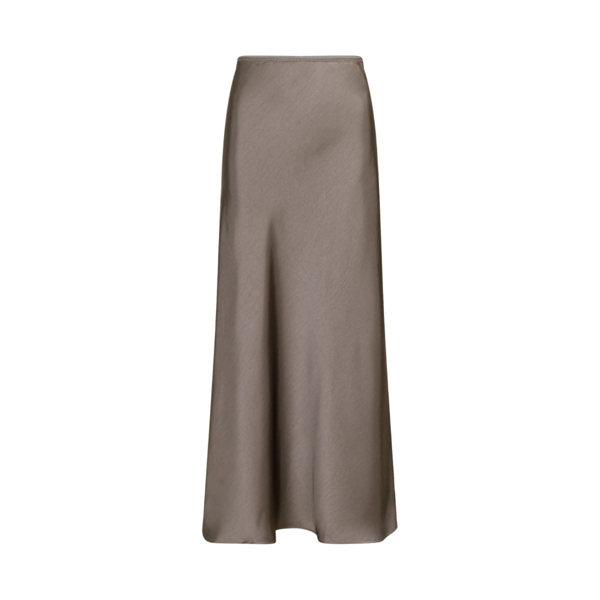 Vicky Heavy Sateen Skirt - Grey