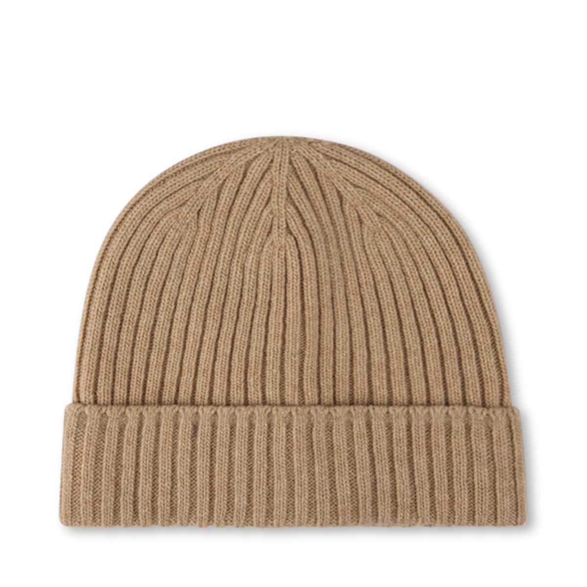 Hat Ribbed Carded Merino Wool - 220 Beige