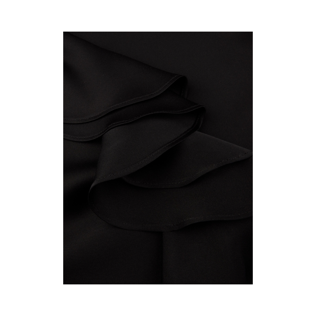 Mona Blouse Frill - 600 Black