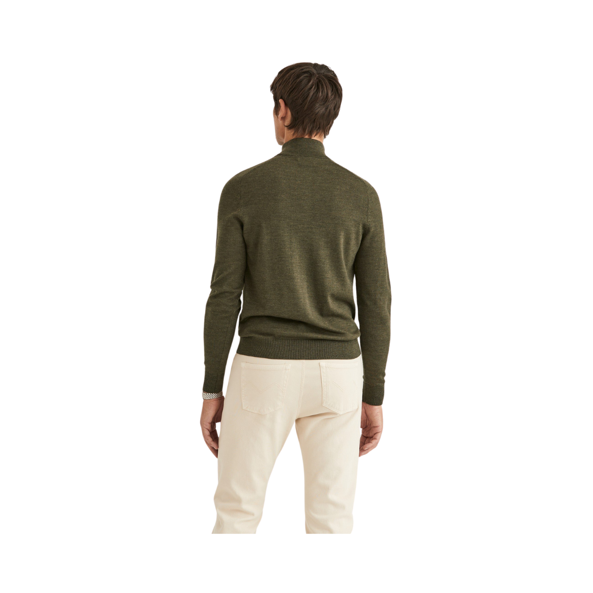 Merino John Zip - Green