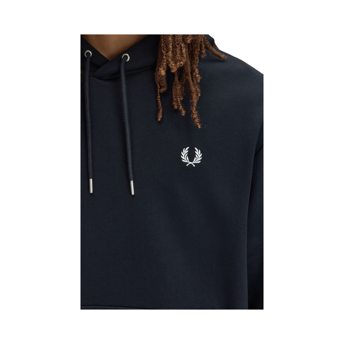 Tipped Hooded Sweatshirt - Navy