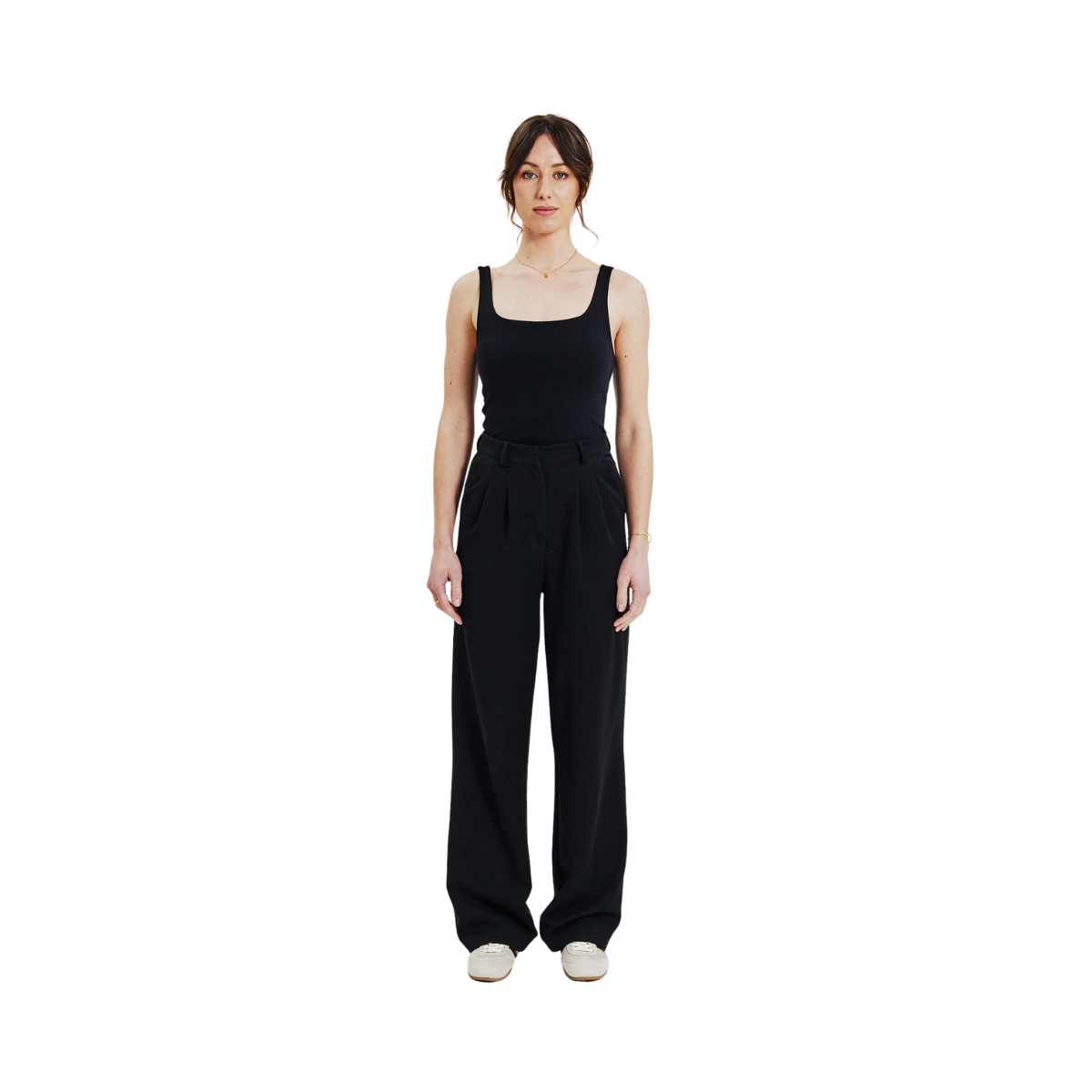 Tank Scoop Back - Black
