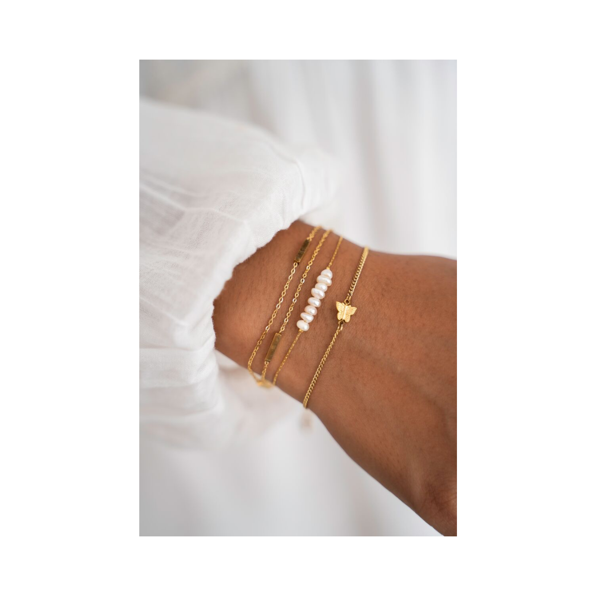 Bracelet mini pearls - Gold