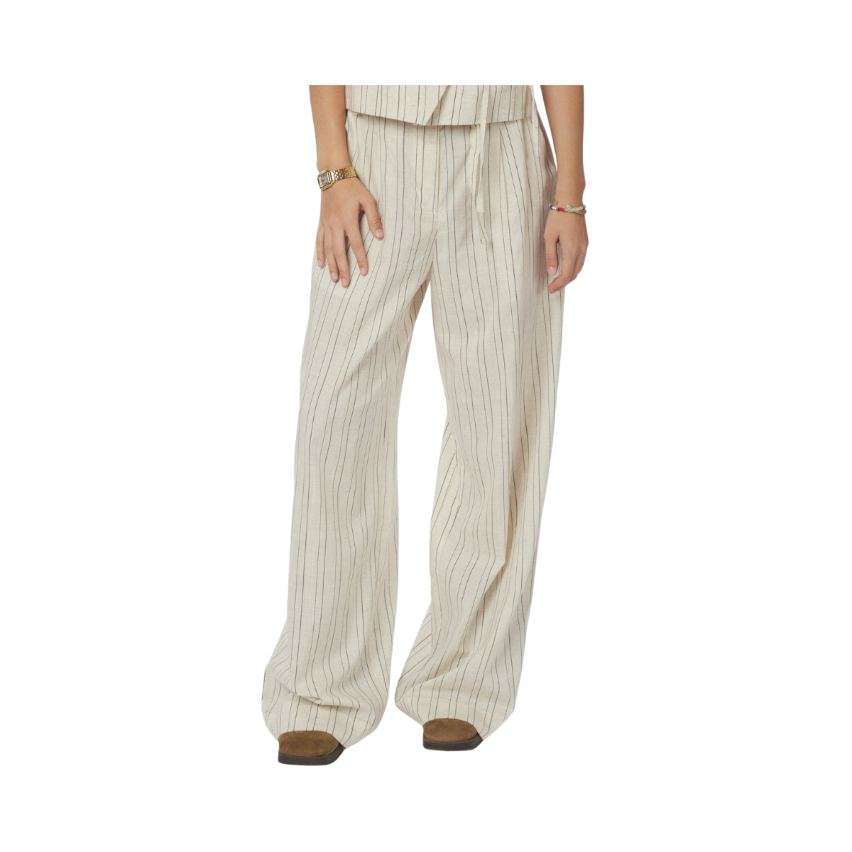 Malba Stripe Pants - Natural