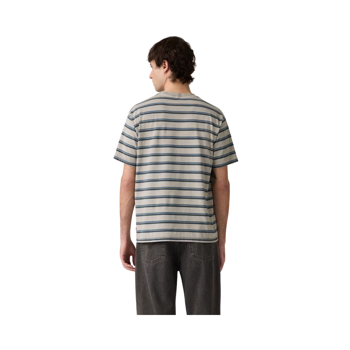 Red Tab Vintage Tee - Martin Stripe Dark Slate