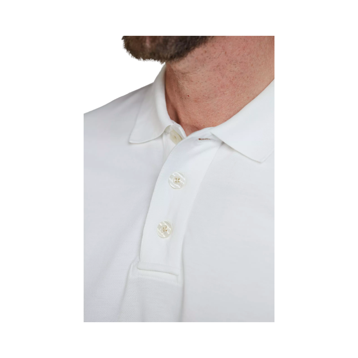 Rough Style Polo - White