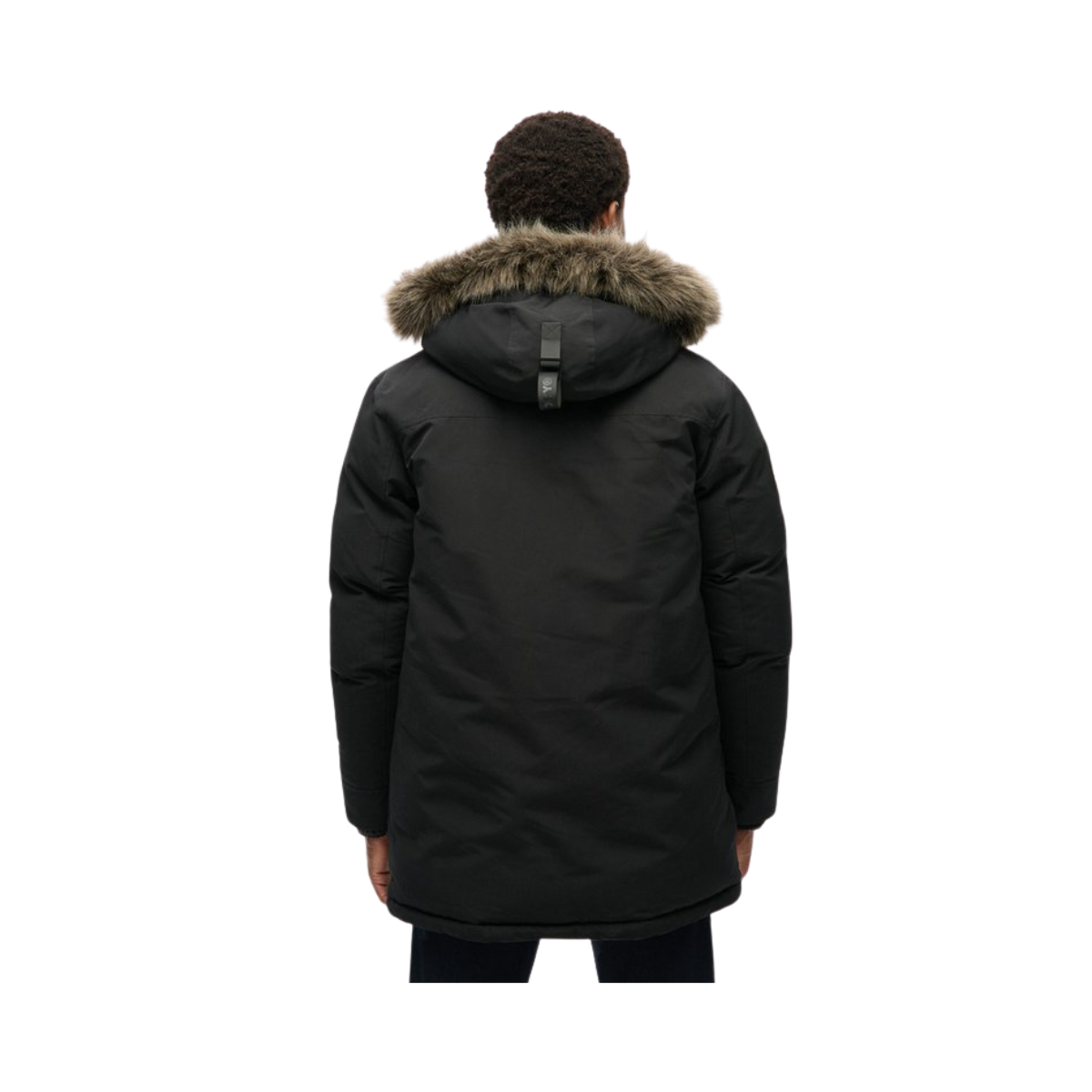 Everest Faux Fur Parka Jacket - 12A Jet Black