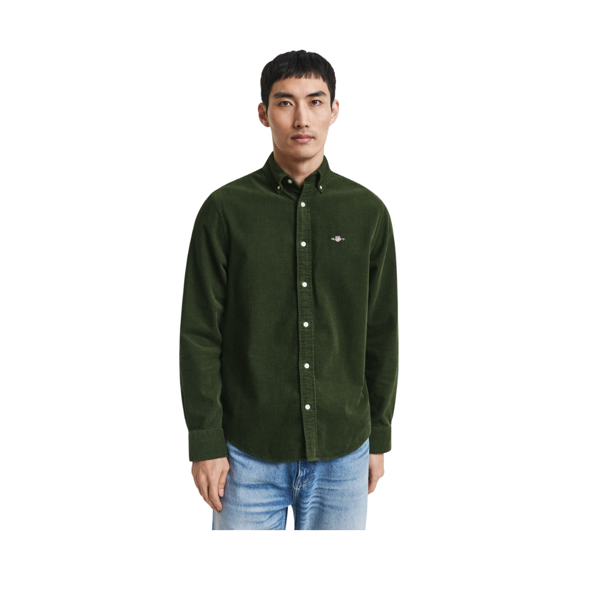 Reg Corduroy Shirt - Country Green