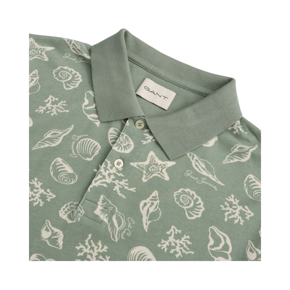Aop SS Polo - Ceramic Grey