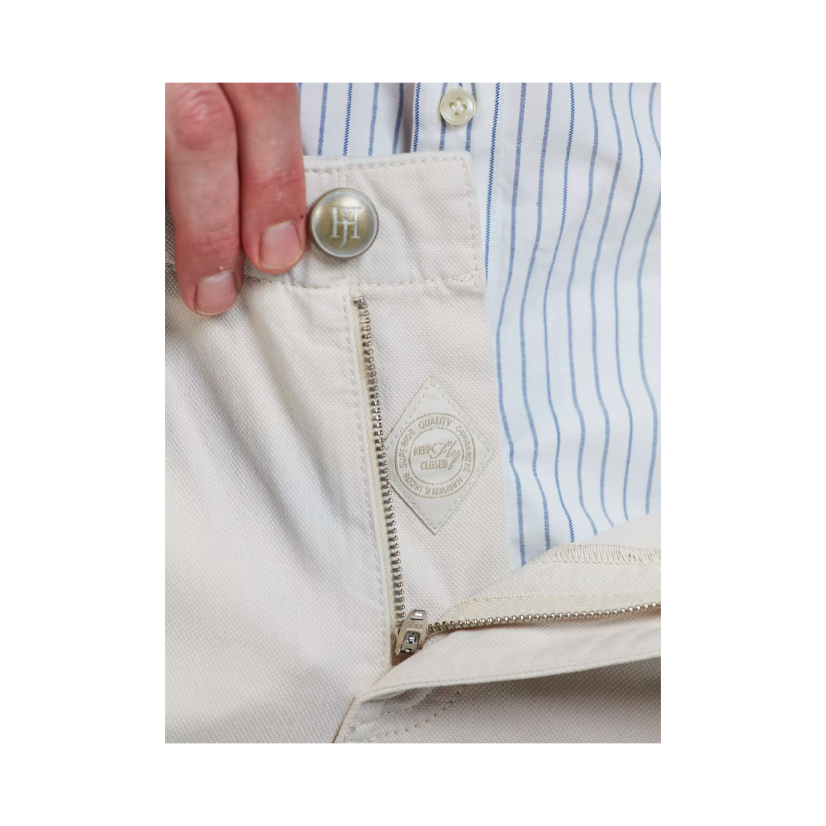 5-Pkt Cut'N Sew Pan Oxford - Irish White