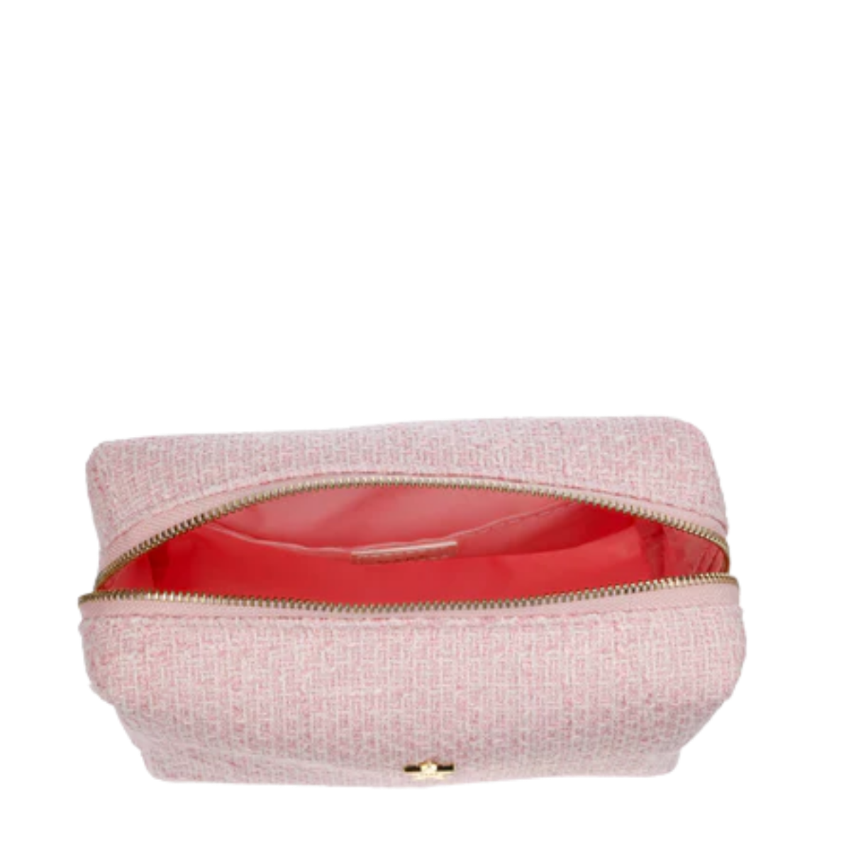 Tweed Make-Up Pouch Small - Cotton Candy