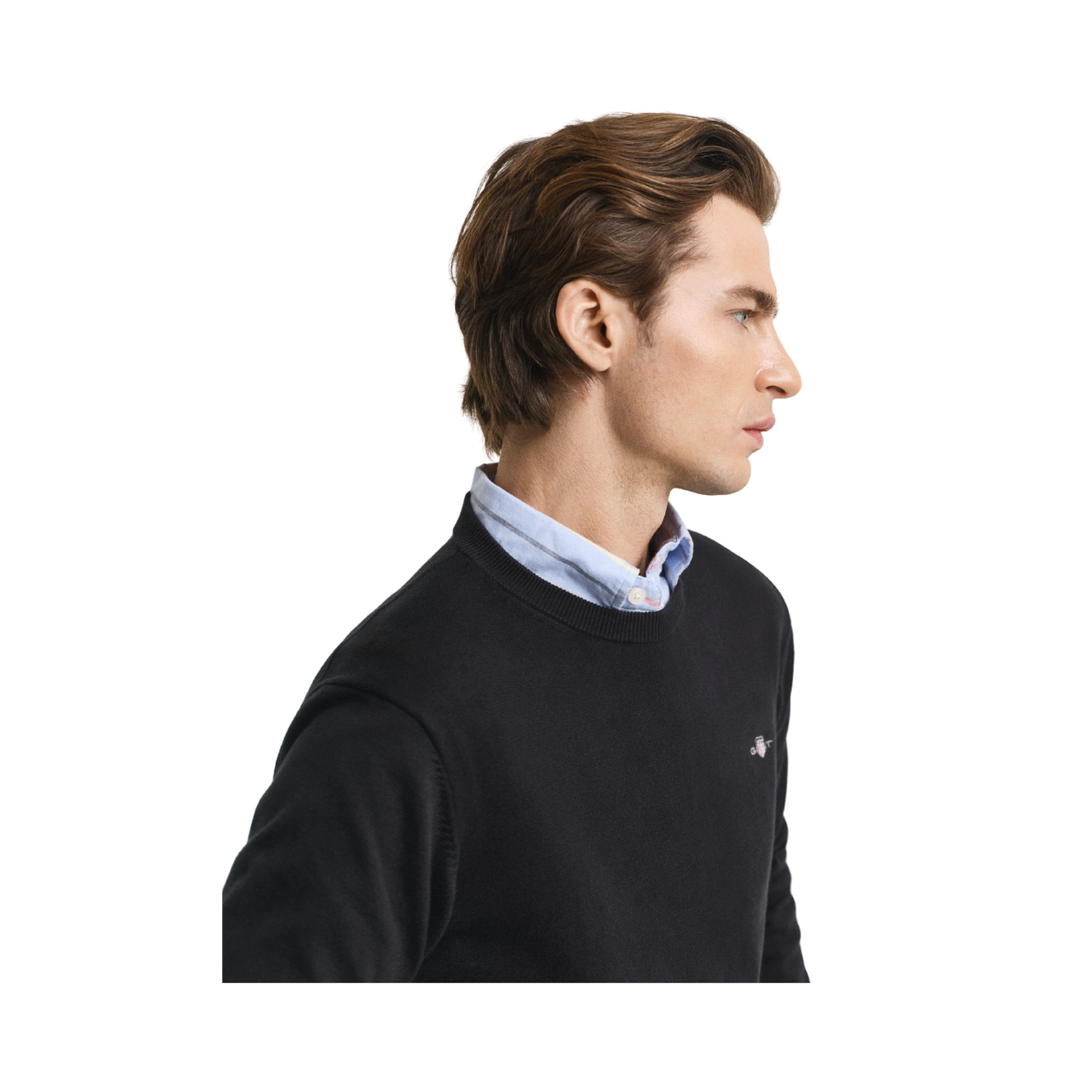 Classic Cotton C-Neck - Black